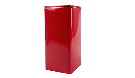 קופסת פח מלבנית עומדת פרימיום – 7.8x7.8x20 ס"מ