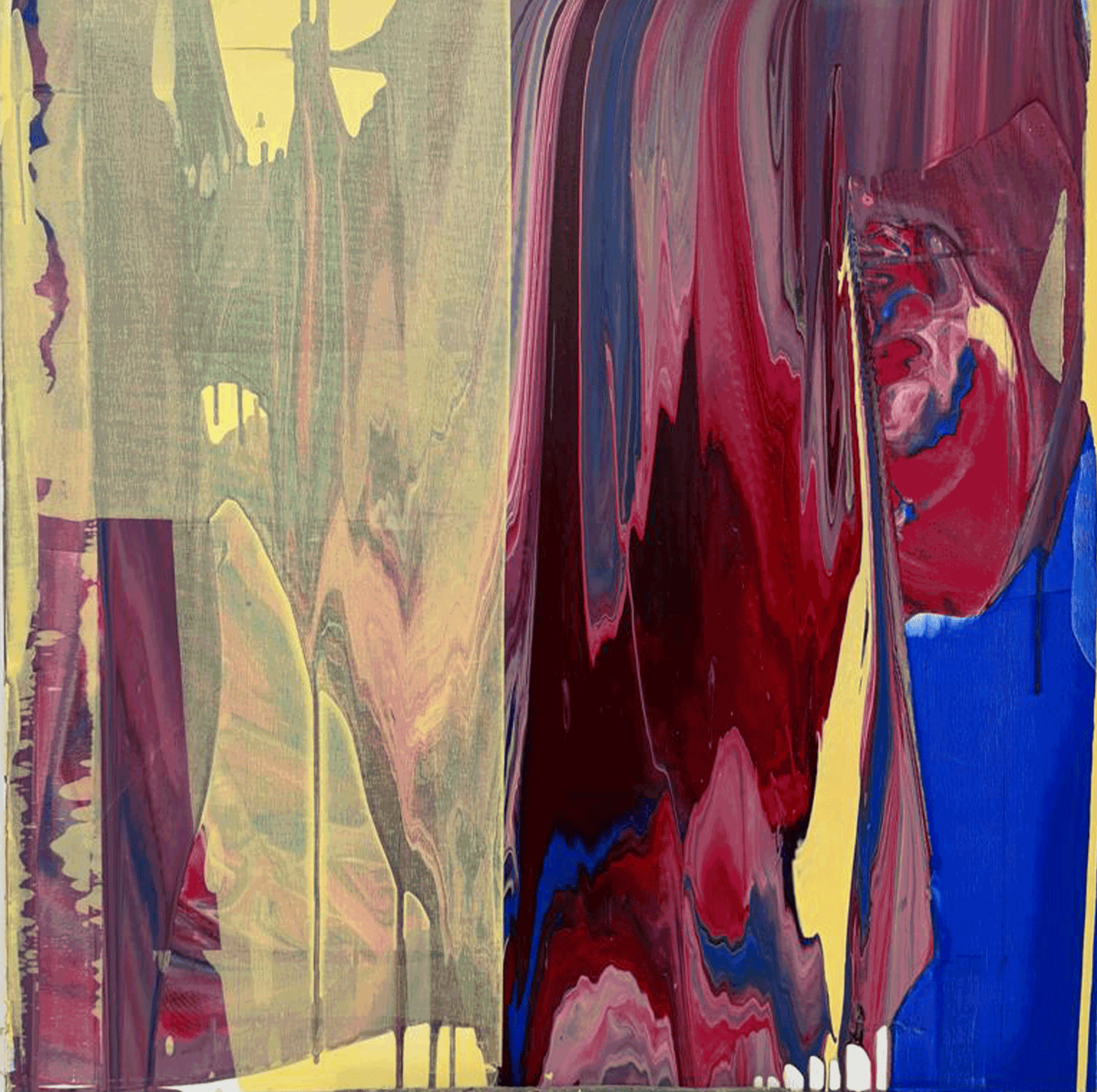 ציור מקורי - צעיף ארגמן